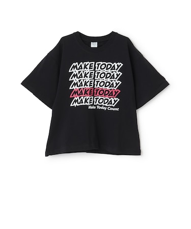 【綿100%】メッセージ5行ロゴ半袖Tシャツ