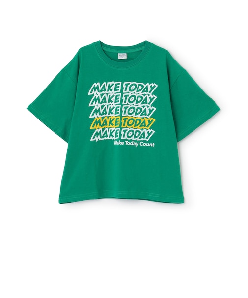 【綿100%】メッセージ5行ロゴ半袖Tシャツ