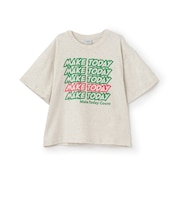 【綿100%】メッセージ5行ロゴ半袖Tシャツ