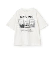 【綿100%】遊園地フォトプリント半袖Tシャツ