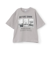 【綿100%】遊園地フォトプリント半袖Tシャツ