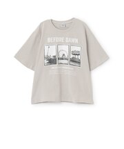 【綿100%】遊園地フォトプリント半袖Tシャツ
