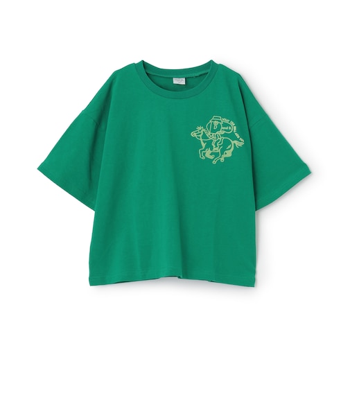 【綿100%】Dジョッキープリント半袖Tシャツ