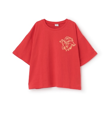 【綿100%】Dジョッキープリント半袖Tシャツ