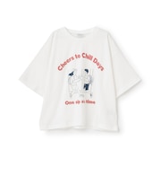 【綿100%】ピクニックモチーフ半袖Tシャツ