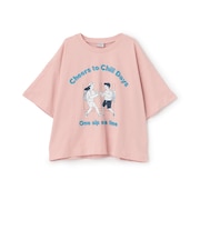 【綿100%】ピクニックモチーフ半袖Tシャツ