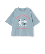【綿100%】ピクニックモチーフ半袖Tシャツ