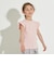 【型崩れしないやわらかコットン】フリル＆ギャザーデザインTシャツ