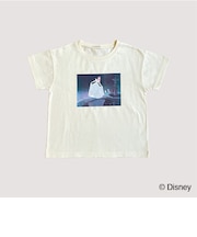 【型崩れしないやわらかコットン】【DISNEYプリンセス】シーンプリントTシャツ