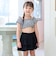 【SWIM】【水着】【UV加工】ギンガムチェックたっぷりギャザーセパレート【子供服】【キッズ】【女の子】