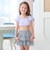 【SWIM】【水着】【UV加工】ギンガムチェックたっぷりギャザーセパレート【子供服】【キッズ】【女の子】