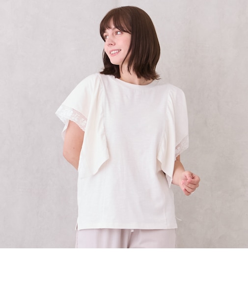 【接触冷感/親子リンク】レースTシャツ