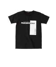 【大人向けサイズあり】OE天竺・縦ロゴプリント半袖Tシャツ