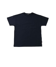 【大人向けサイズあり】天竺・USAコットン ドロップショルダーポケット刺繍半袖Tシャツ