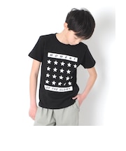 【大人向けサイズあり】天竺・スターＢＯＸプリント半袖Tシャツ