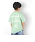 【大人向けサイズあり】天竺・ドロップショルダーBIGロゴバックプリント半袖Tシャツ