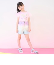 クラデーション・デニム　フロントZIPショートパンツ