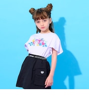 フラワー転写プリントTシャツ