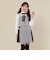 フロントジップつきピンストライプビスチェ