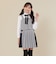 フロントジップつきピンストライプビスチェ