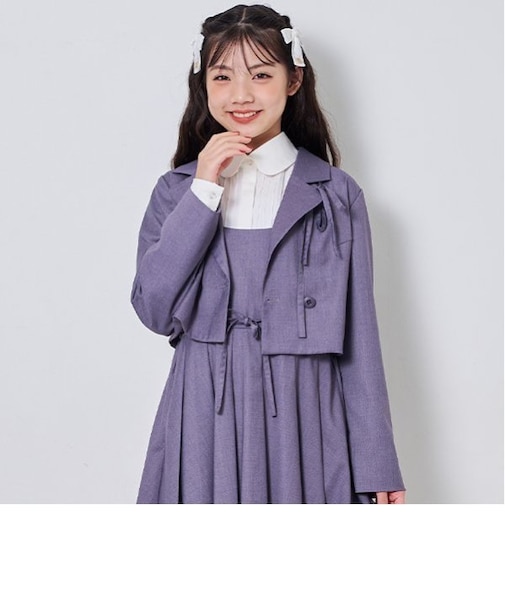 リボンつきショートジャケット