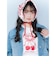 【Cuugal掲載】【接触冷感】袖レースアップリボンチェリーTシャツ
