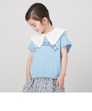 【接触冷感】つけ衿ロゴTシャツ