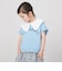 【接触冷感】つけ衿ロゴTシャツ