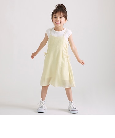 【リンク】脇カットアウトワンピセット(キッズ)