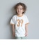 【型崩れしないやわらかコットン】ナンバリングリンガーTシャツ