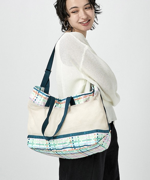 MESH MEDIUM TOTE -L メイソンマドラスメッシュ