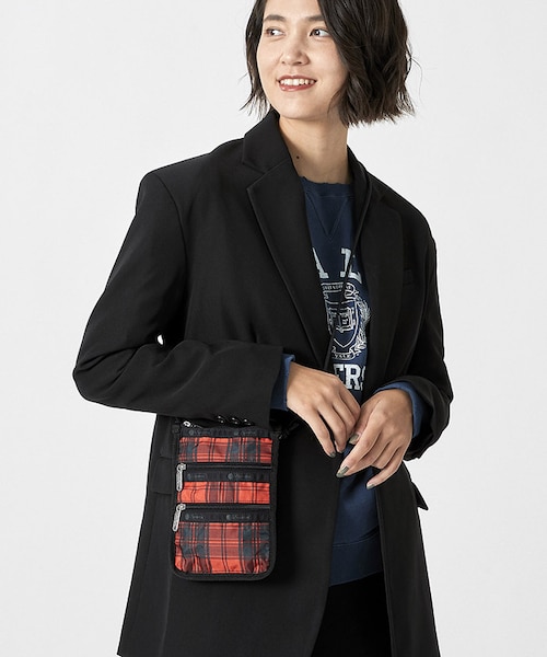 CROSSBODY PHONE BAG レッドタータン｜レスポートサックのアウトレット