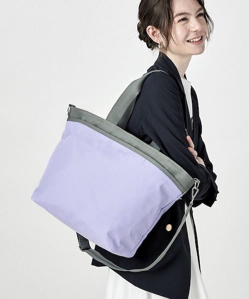 レスポートサック　トートバッグ　LG BUCKET TOTE 2wayトート LG BUCKET TOTE ラベンダー/ミリタリー｜レスポートサックの