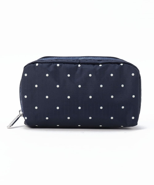 レスポートサック　水玉模様 ボストンバッグ ネイビーとレッド LARGE 2 WAY TOTE ネイビープティドット/ブルー