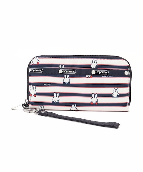 TECH WALLET WRISTLET ミッフィーオールオーバーストライプ