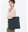 LARGE EMERALD TOTE ミッドナイトグリーン/サンドバー