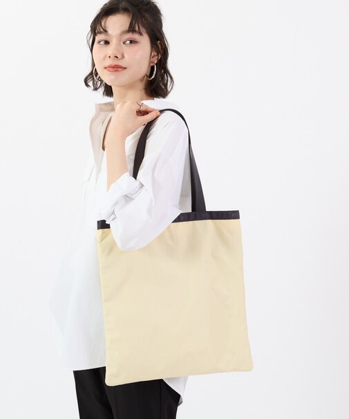LARGE EMERALD TOTE レモンメレンゲ/サンダー
