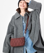 QUILT CLUTCH チョコレートブラウンキルト