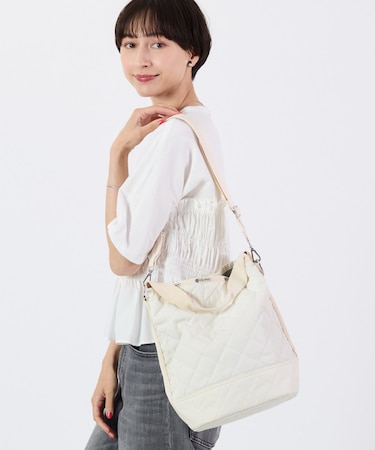 CONVERTIBLE BUCKET BAG メレンゲドーンキルト