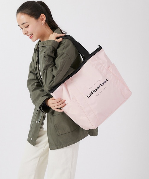 LG REVERSIBLE PKT TOTE 2ウェイピーチブラッシュ/サンダー