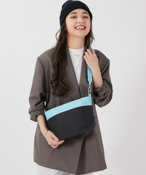 SMALL BUCKET BAG ディープシー/ペールターコイズ