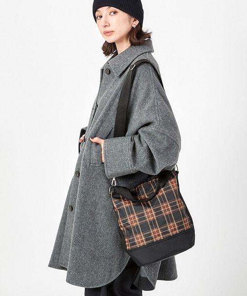 CONVERTIBLE BUCKET BAG コージータータンブラック