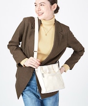 DENIM MINI N/S TOTE ホワイトデニム/クリームシェルパ