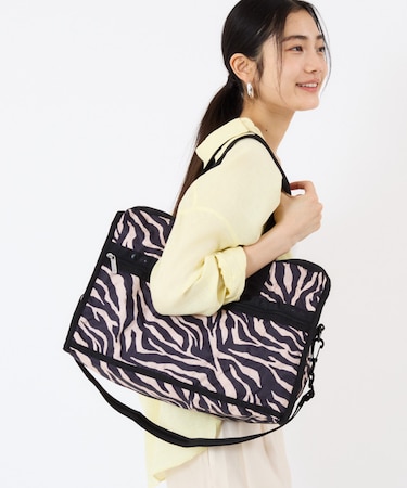 DELUXE MED WEEKENDER ラフィアゼブラ