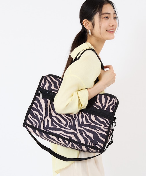 DELUXE MED WEEKENDER ラフィアゼブラ