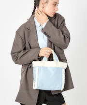 SMALL TWO WAY DENIM TOTE ライトデニムウォッシュ/シェルパ