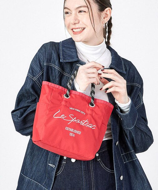 MEDIUM 2 WAY TOTE ２ウェイロージーレッドスクリプト