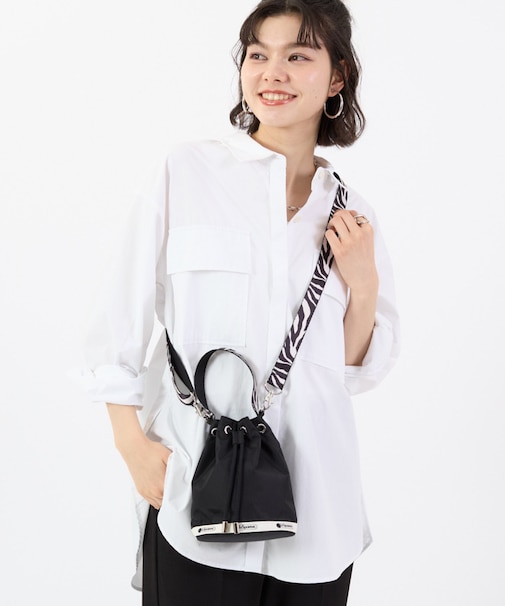 DRAWSTRING BUCKET XBODY ノワールゼブラ