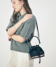 SM DRAWSTRING BAG シャドウブラック