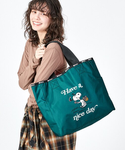 LG REVERSIBLE TOTE スヌーピーアンドギャングトート